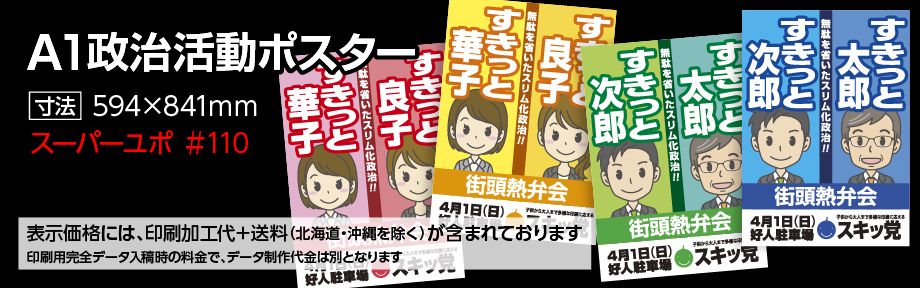 A1政治活動ポスター#110